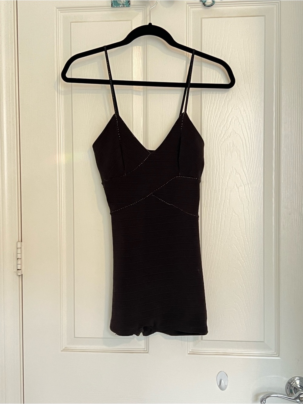 Spaghetti Strap Black Romper